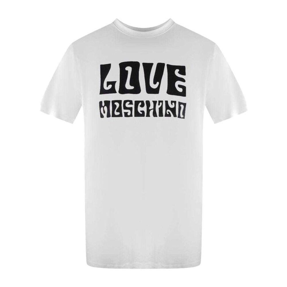 Love Moschino Mens Logo  Cotton T-Shirt / White